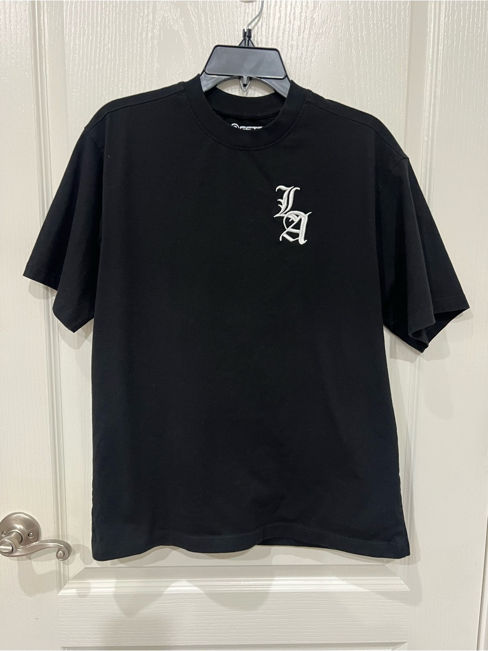 Black LA Gothic Logo Short-Sleeve T-Shirt